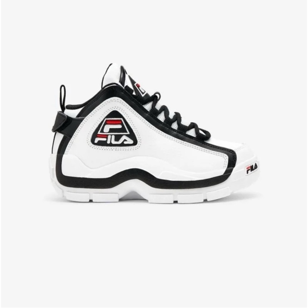 FILA Grant Hill 2 Basketball Shoes White Black Red 3BM00637-113 Size 2